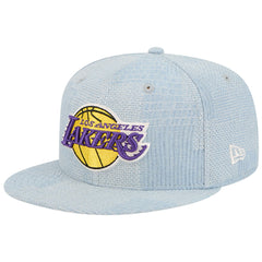 Los Angeles Lakers Injection Denim Patchwork 9FIFTY Snapback Hat Denim - New Era