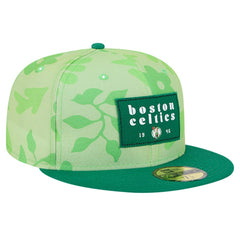 Boston Celtics Palm Fronds 2-Tone 59FIFTY Fitted Hat Kelly Green - New Era