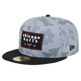 Chicago Bulls Palm Fronds 2-Tone 59FIFTY Fitted Hat Gray - New Era
