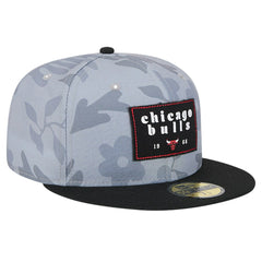 Chicago Bulls Palm Fronds 2-Tone 59FIFTY Fitted Hat Gray - New Era