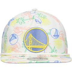 Golden State Warriors Palm Trees and Waves Golfer Adjustable Hat White - New Era