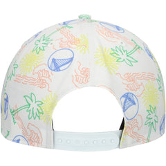 Golden State Warriors Palm Trees and Waves Golfer Adjustable Hat White - New Era