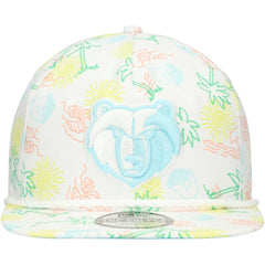 Memphis Grizzlies Palm Trees and Waves Golfer Adjustable Hat White - New Era