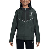 Liverpool Youth Amplify Windrunner Anorak Half-Zip Hoodie Jacket Black - Nike for sale