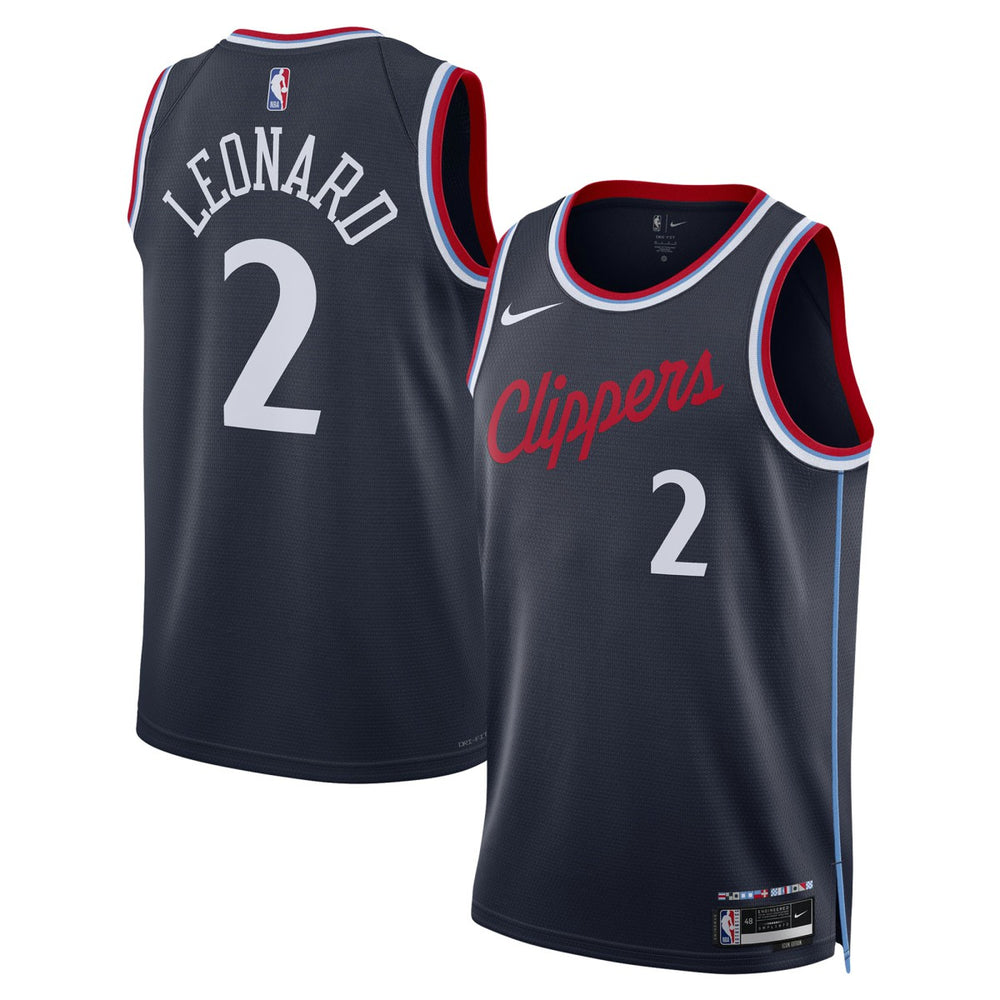 Kawhi Leonard LA Clippers Unisex 2024/25 Swingman Jersey Navy Icon Edition - Nike