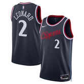 Kawhi Leonard LA Clippers Unisex 2024/25 Swingman Jersey Navy Icon Edition - Nike