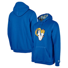 Los Angeles Rams New Era 3rd Down Plaid Pullover Hoodie - Royal Hoodies