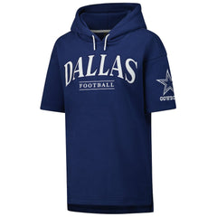 Dallas Cowboys Unisex Elements Ready Short Sleeve Pullover Hoodie - Navy Hoodies