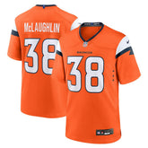 Jaleel McLaughlin Denver Broncos Team Game Jersey - Orange Jerseys