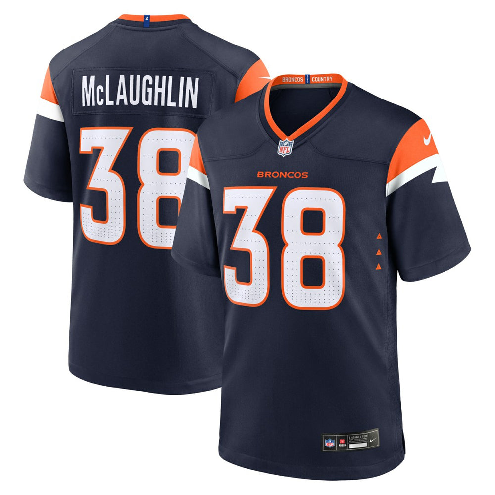 Jaleel McLaughlin Denver Broncos Alternate Game Jersey - Navy Jerseys