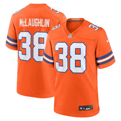 Jaleel McLaughlin Denver Broncos Mile High Collection 1977 Throwback Player Game Jersey - Orange Jerseys