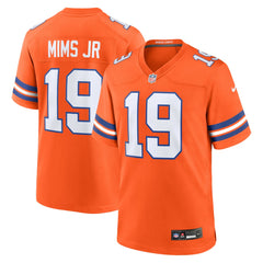 Marvin Mims Jr Denver Broncos Mile High Collection 1977 Throwback Player Game Jersey - Orange Jerseys