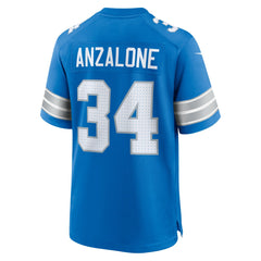 Alex Anzalone Detroit Lions Game Jersey - Blue Jerseys