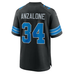 Alex Anzalone Detroit Lions 2nd Alternate Game Jersey - Black Jerseys
