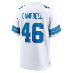 Jack Campbell Detroit Lions White Game Jersey - White Jerseys