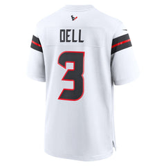 Tank Dell Houston Texans Game Jersey - White Jerseys