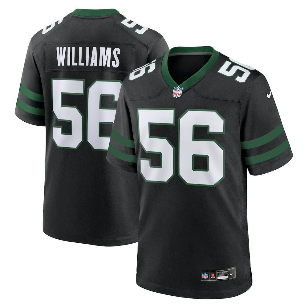 Quincy Williams New York Jets Alternate Game Jersey - Legacy Black Jerseys