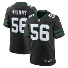 Quincy Williams New York Jets Alternate Game Jersey - Legacy Black Jerseys