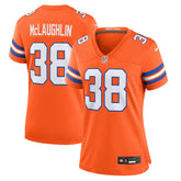 Jaleel McLaughlin Denver Broncos Women's Mile High Collection 1977 Throwback Player Game Jersey - Orange Jerseys