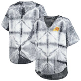 Phoenix Suns G-III 4Her by Carl Banks Women's Tournament Raglan Oversized Tie-Dye V-Neck T-Shirt Black