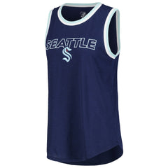 Seattle Kraken G-III 4Her by Carl Banks Women's Strategy Tank Top - Deep Sea Blue | US 201038259