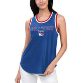 New York Rangers G-III 4Her by Carl Banks Women's Strategy Tank Top - Blue | US 201038262