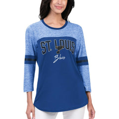 St. Louis Blues G-III 4Her by Carl Banks Women's Play The Game 3/4-Sleeve T-Shirt - Blue | US 201038279