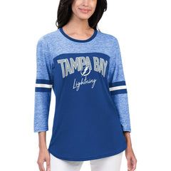 Tampa Bay Lightning G-III 4Her by Carl Banks Women's Play The Game 3/4-Sleeve T-Shirt - Blue | US 201038280