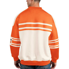 Philadelphia Flyers Starter Defense Fleece Crewneck Pullover Sweatshirt - White | US 201038297
