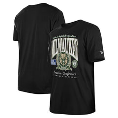 Milwaukee Bucks Unisex Oversized Essentials Boxy T-Shirt Black - New Era