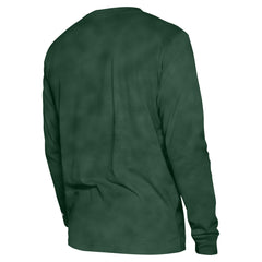 Milwaukee Bucks Unisex Oversized Essentials Enzyme Wash Long Sleeve T-Shirt Hunter Green - New Era