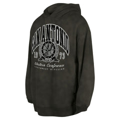 San Antonio Spurs Unisex Oversized Essentials Pigment Wash Fleece Pullover Hoodie Charcoal - New Era