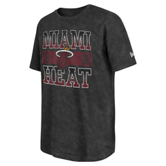 Miami Heat Enzyme Washed Oversized T-Shirt Black - New Era