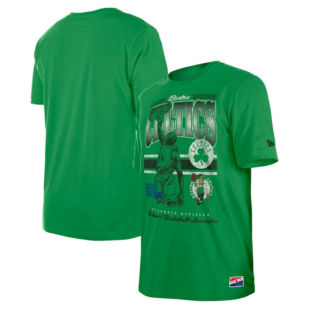 Boston Celtics Enzyme Wash Oversized T-Shirt Kelly Green - New Era
