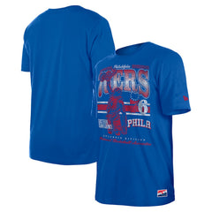 Philadelphia 76ers Enzyme Wash Oversized T-Shirt Royal - New Era