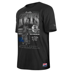 Brooklyn Nets Enzyme Wash Oversized T-Shirt Black - New Era