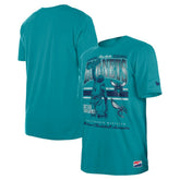Charlotte Hornets Enzyme Wash Oversized T-Shirt Teal - New Era