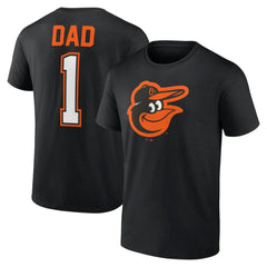 Baltimore Orioles Father's Day #1 Dad T-Shirt - Black T-shirts