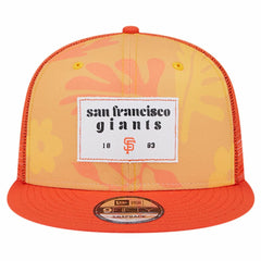 San Francisco Giants New Era Bikini Bottom Trucker 9FIFTY Snapback Hat - Orange Hats
