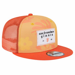 San Francisco Giants New Era Bikini Bottom Trucker 9FIFTY Snapback Hat - Orange Hats