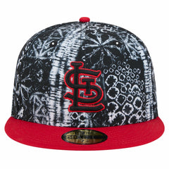St. Louis Cardinals New Era Sands 59FIFTY Fitted Hat - Black Hats