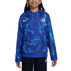 Chelsea Youth Amplify Anorak Half-Zip Hoodie Jacket Blue - Nike cheap