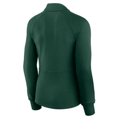 Green Bay Packers Women's Elements Raglan Quarter-Zip Jacket - Green Jackets