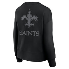 New Orleans Saints Women's Elements Pullover Sweatshirt - Black Pullover