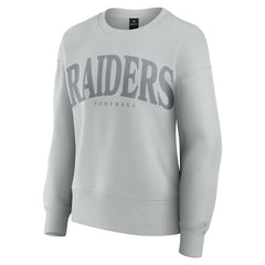 Las Vegas Raiders Women's Elements Pullover Sweatshirt - Gray Pullover