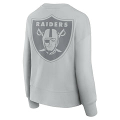 Las Vegas Raiders Women's Elements Pullover Sweatshirt - Gray Pullover