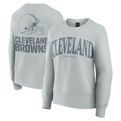 Cleveland Browns Women's Elements Pullover Sweatshirt - Gray Pullover