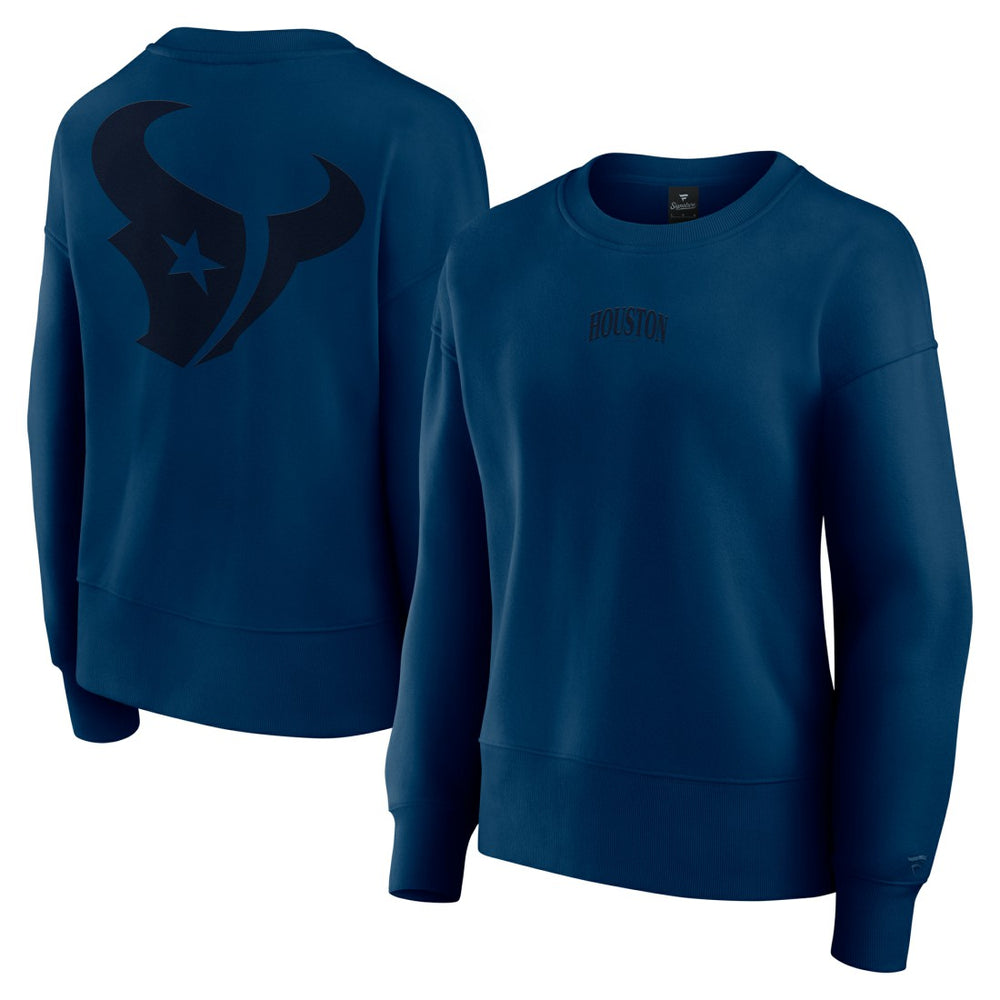 Houston Texans Women's Elements Pullover Sweatshirt - Navy Pullover