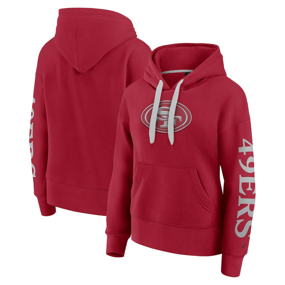 San Francisco 49ers Women's Elements Next Pullover Hoodie - Scarlet Hoodies