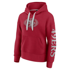 San Francisco 49ers Women's Elements Next Pullover Hoodie - Scarlet Hoodies